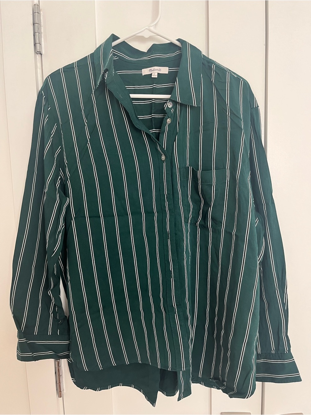 Madewell Satin Oversized Boyshirt